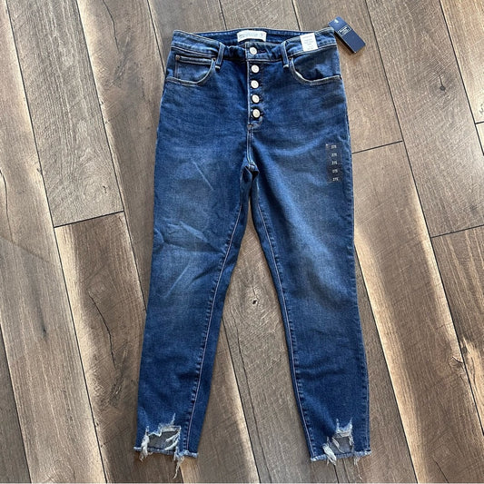 Abercrombie & Fitch High Rise Super Skinny Ankle Jeans