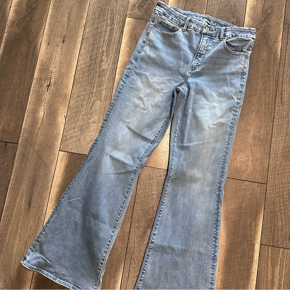 American Eagle Super Hi Rise Flares