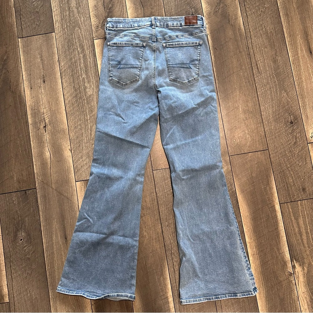 American Eagle Super Hi Rise Flares