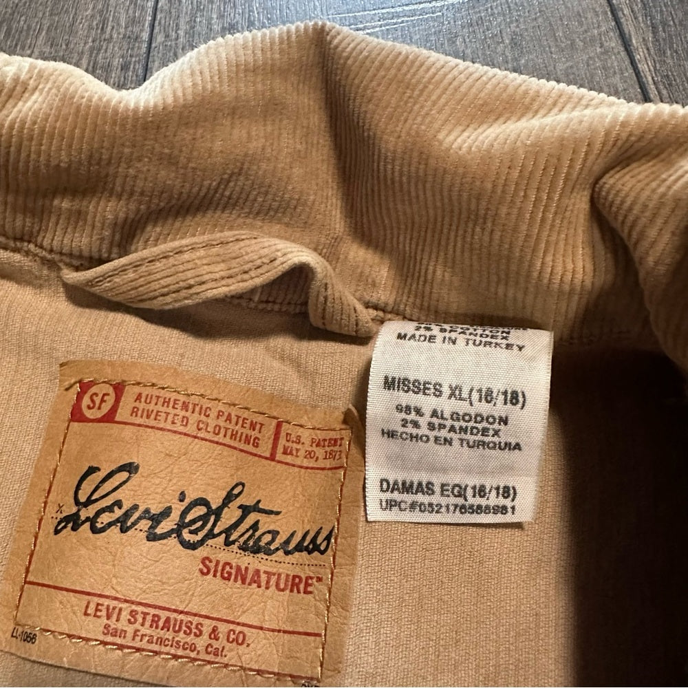 Levi Strauss Signature Button Down Pendleton Detail Jacket