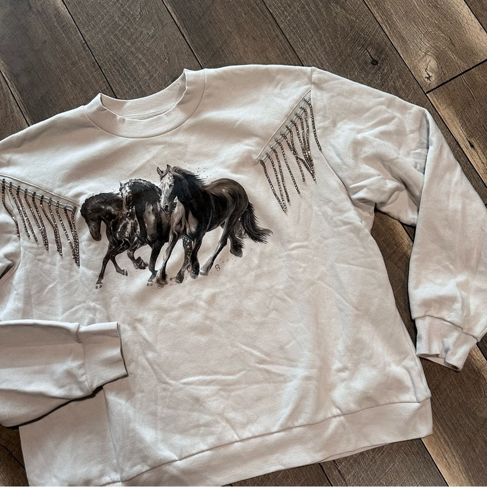 Sterling & Stitch Horses Crewneck