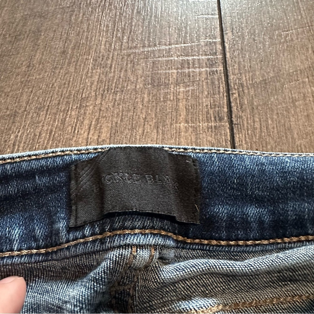 Buckle Black Ankle Skinny Jeans