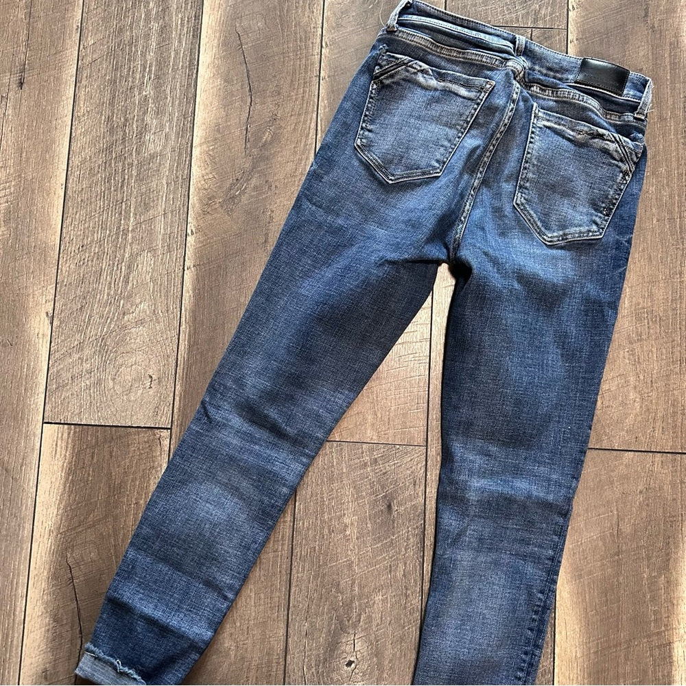 Buckle Black Ankle Skinny Jeans