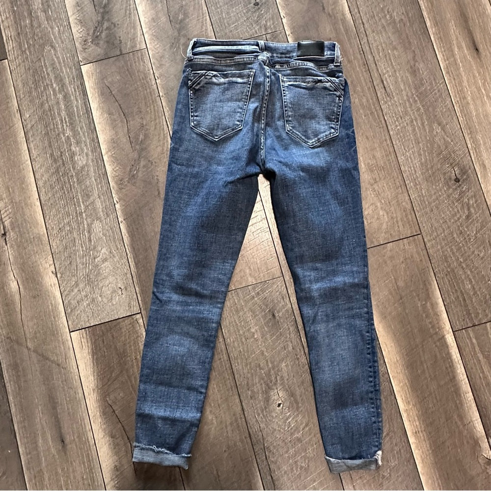 Buckle Black Ankle Skinny Jeans