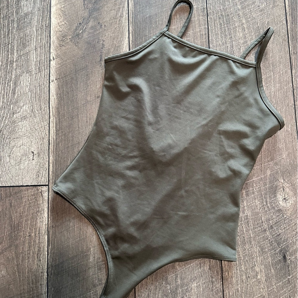 21 Saints Olive Bodysuit