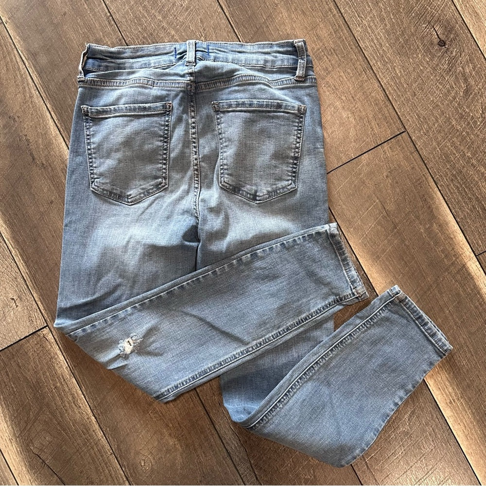 Studio Blue Hi Rise Ankle Skinny Jeans