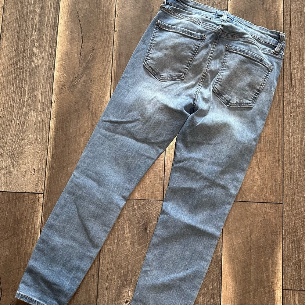 Studio Blue Hi Rise Ankle Skinny Jeans