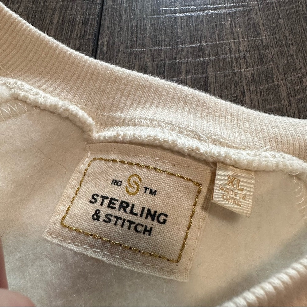 Sterling & Stitch Beaded + Sequin Fringe Crewneck