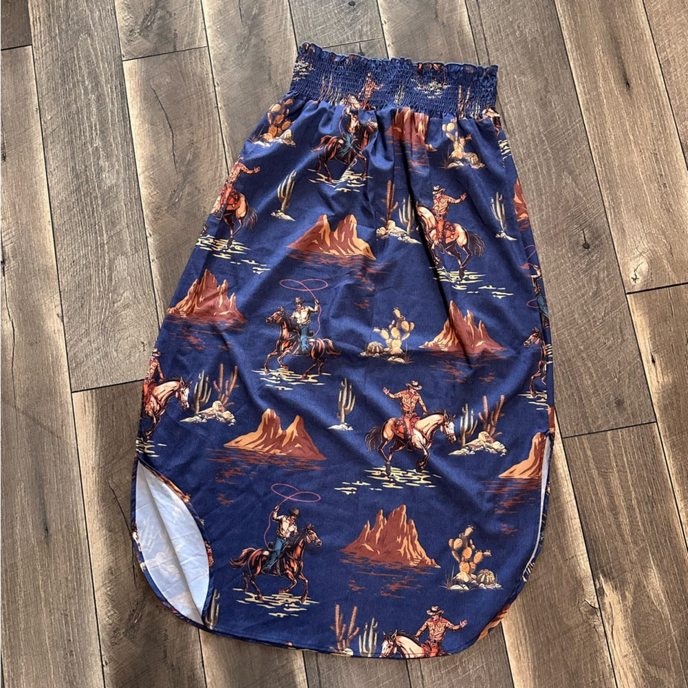 Avery Apparel Co. Western Midi Skirt