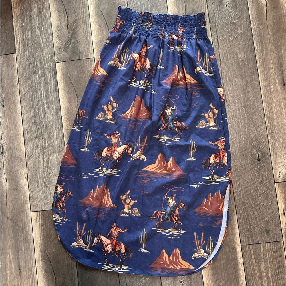 Avery Apparel Co. Western Midi Skirt