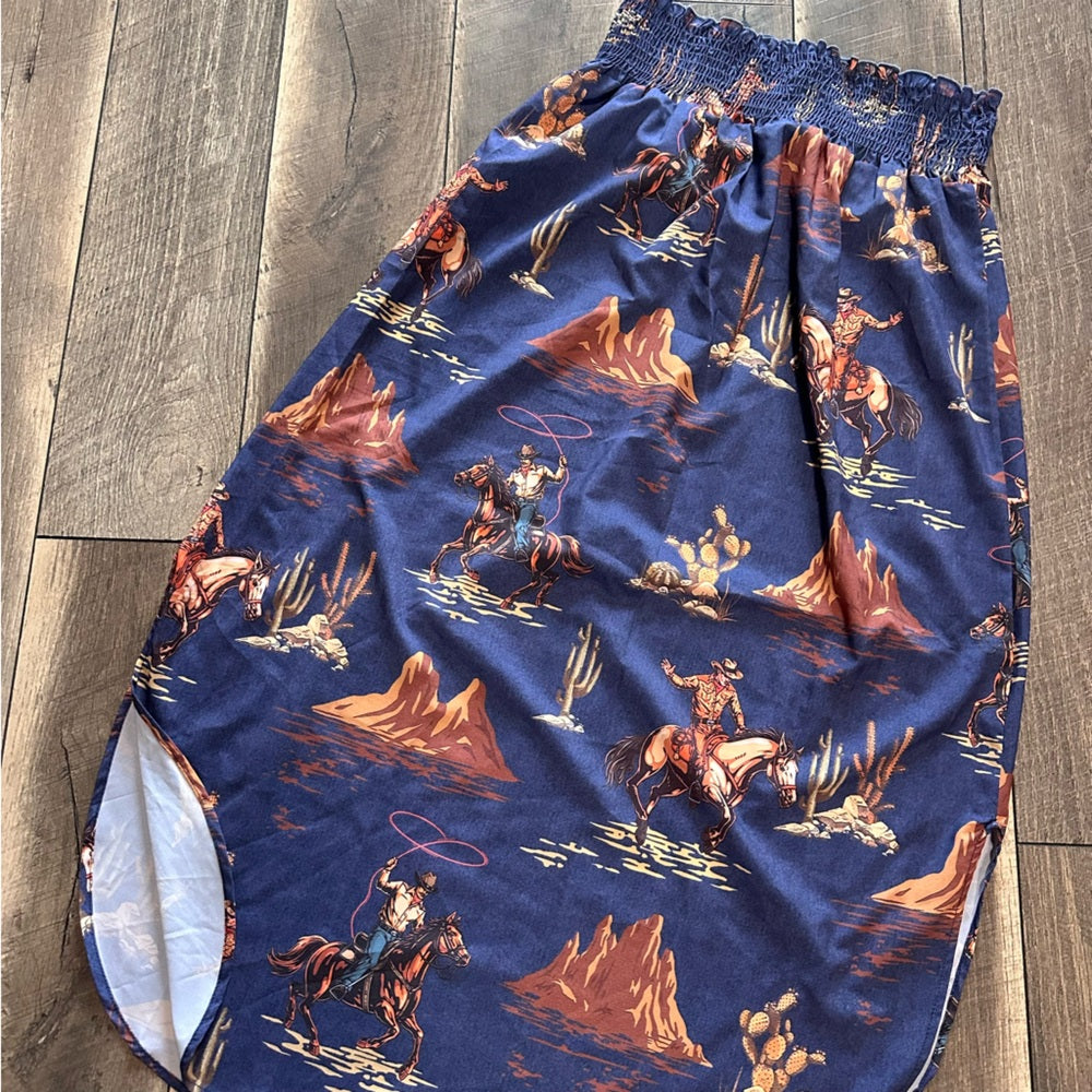 Avery Apparel Co. Western Midi Skirt