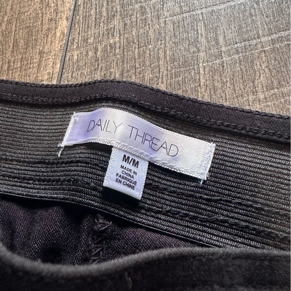 Daily Thread Black Dress Skinny Pants