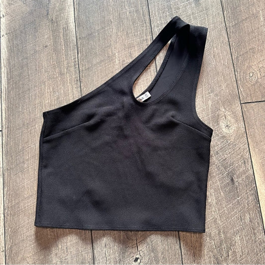 Abercrombie & Fitch Single Shoulder Crop Tank