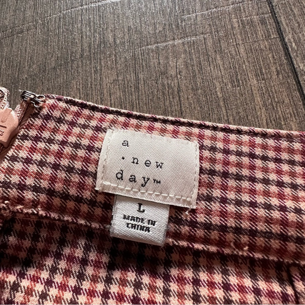 A New Day Plaid Mini Skirt