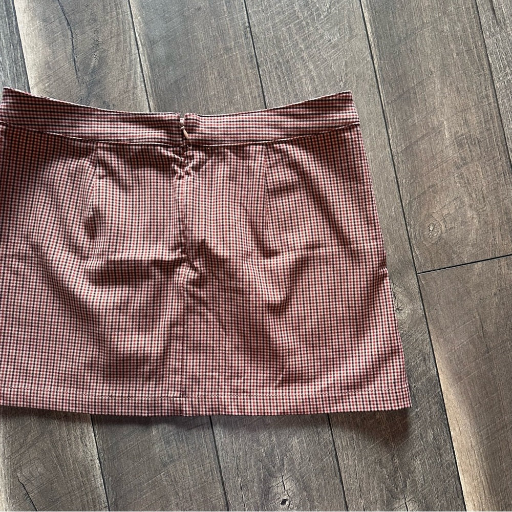 A New Day Plaid Mini Skirt