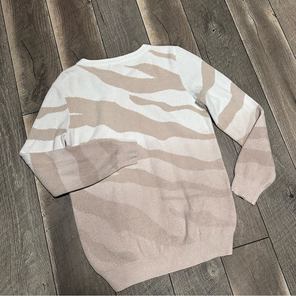 Barefoot Dreams CozyChic Ultra Lite Zebra Ombre Sweater