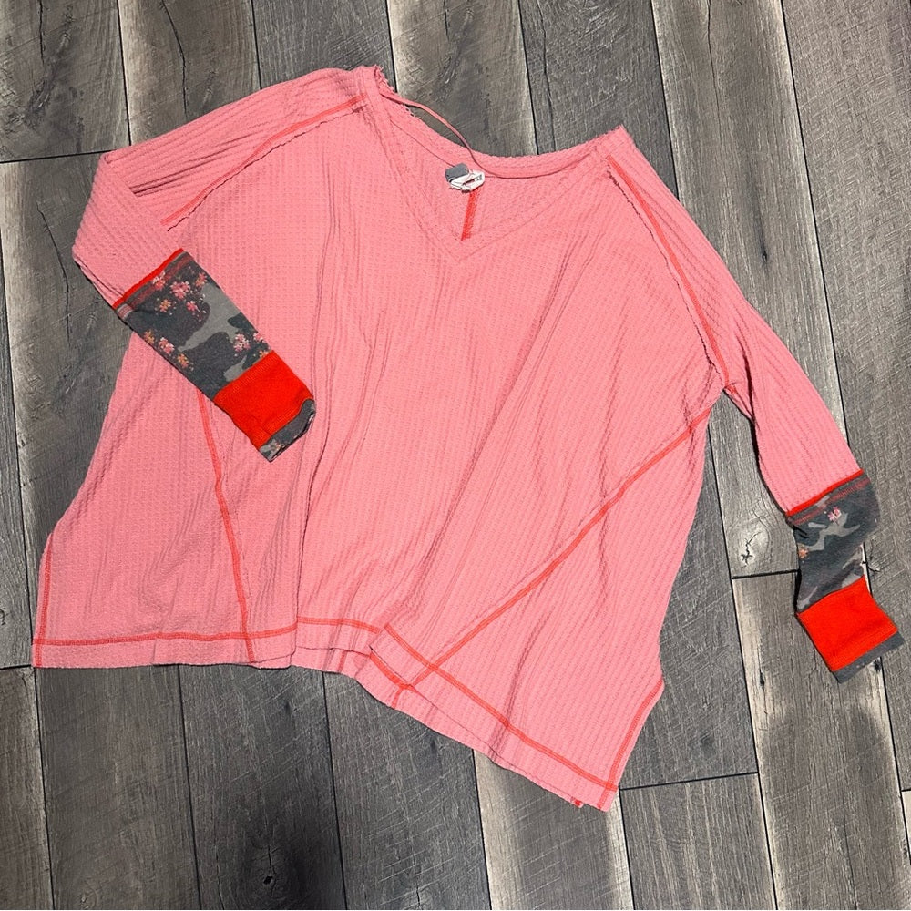 We the Free Waffleknit Long Sleeve Top