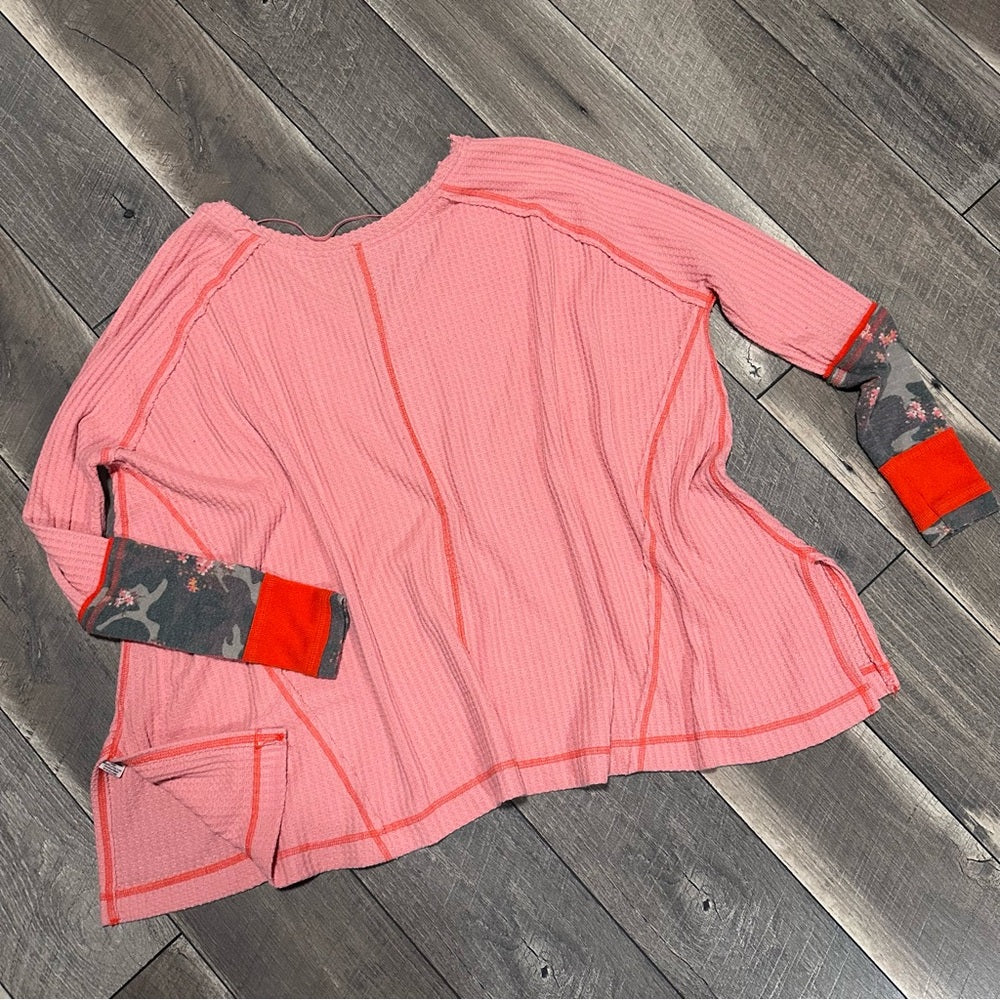 We the Free Waffleknit Long Sleeve Top