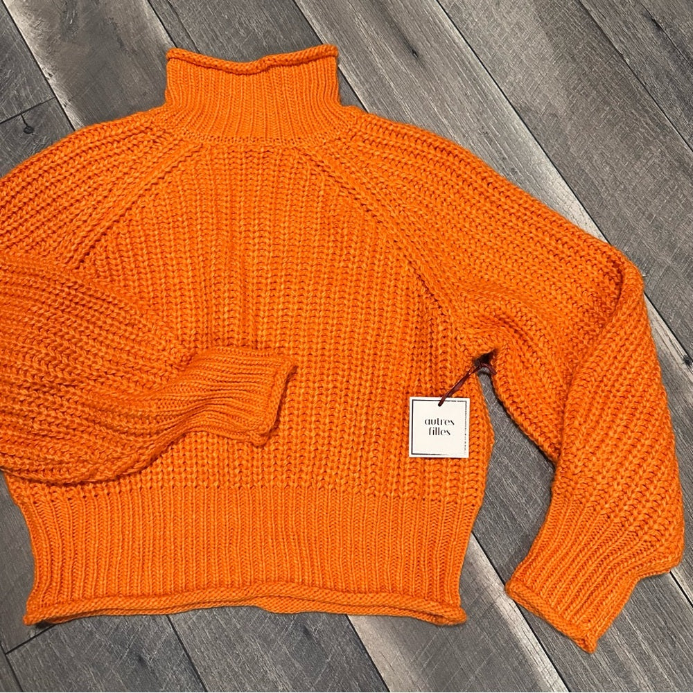 Autres Filles Turtleneck Chunky Knit Sweater