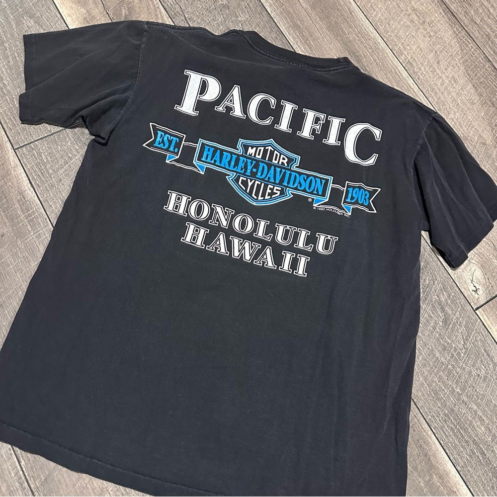 Vintage Harley Davidson T-Shirt Honolulu Hawaii
