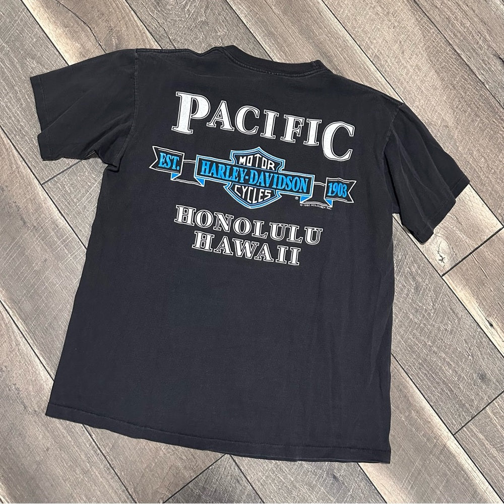 Vintage Harley Davidson T-Shirt Honolulu Hawaii