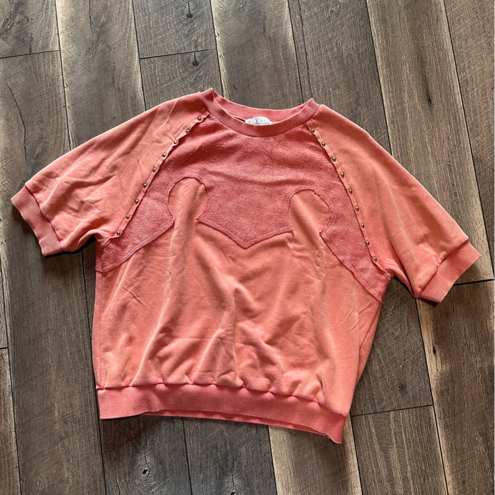 Blue B Short Sleeve Sweatshirt