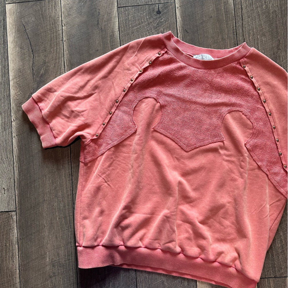 Blue B Short Sleeve Sweatshirt