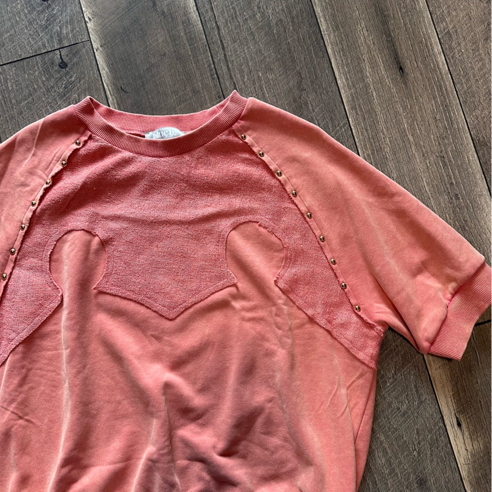 Blue B Short Sleeve Sweatshirt