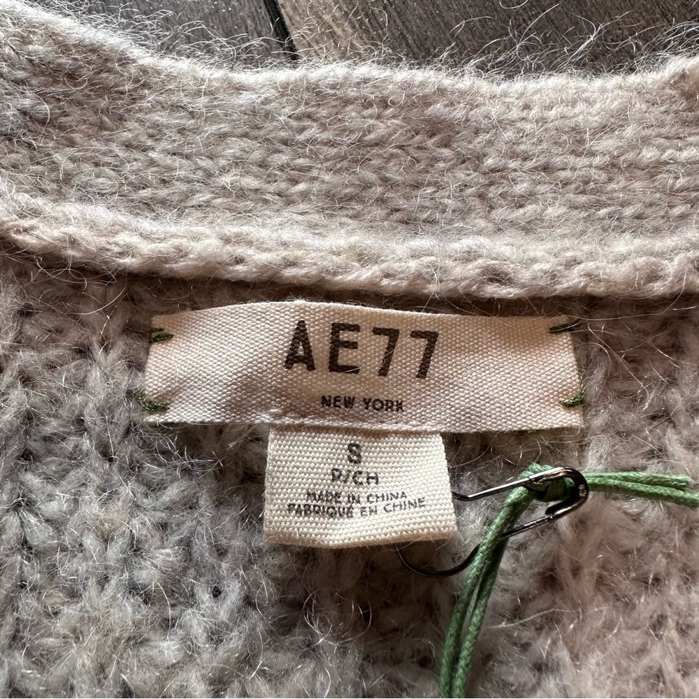 AE77 Oversized Button Down Sweater