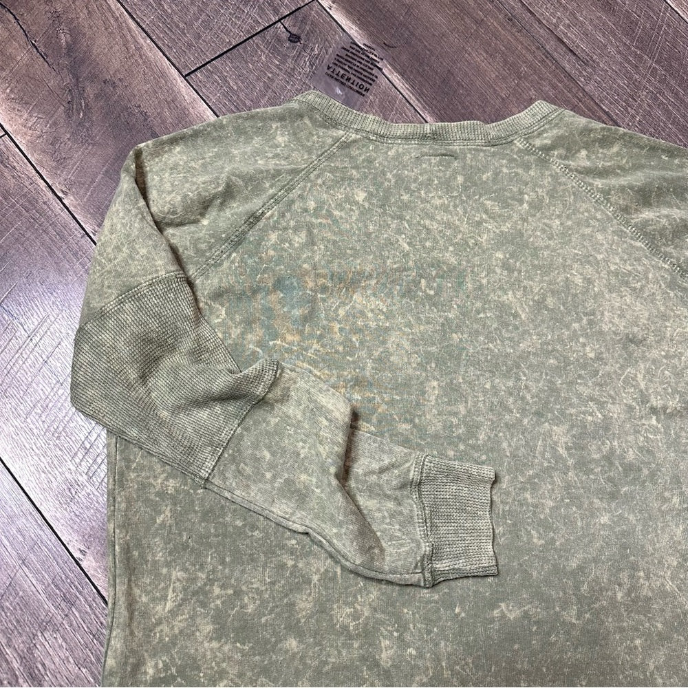 Like Love Stonewash Long Sleeve Top