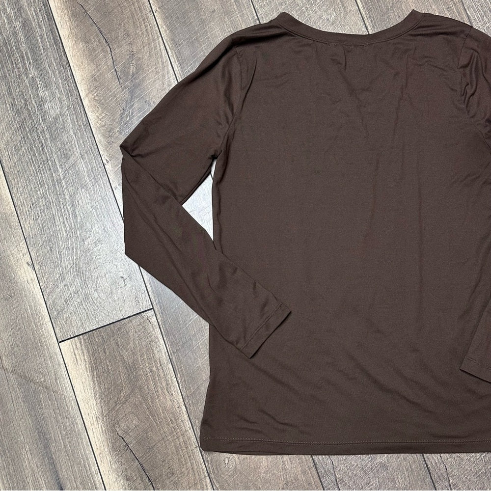 Zenana Chocolate Brown Buttery Long Sleeve