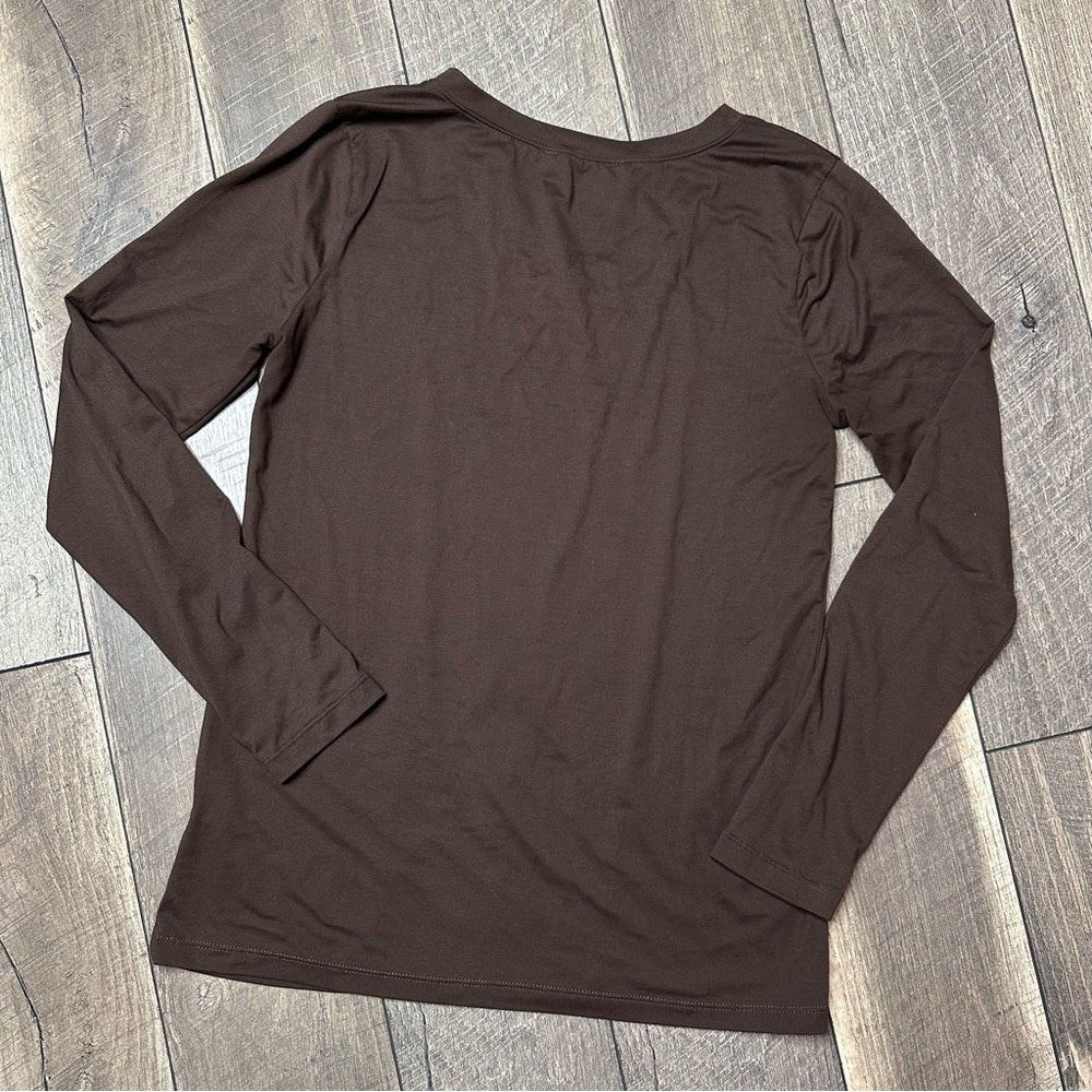 Zenana Chocolate Brown Buttery Long Sleeve