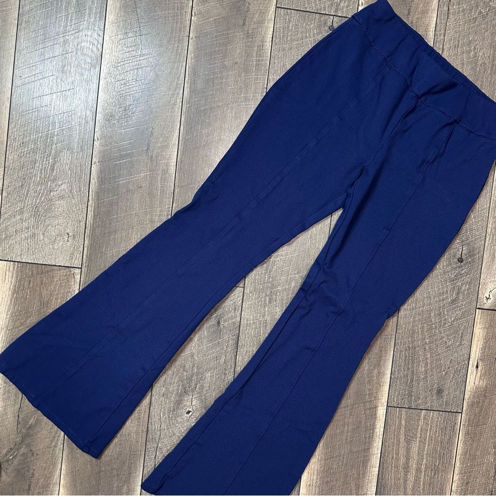 Dear Scarlett Stretchy Blue Flare Pants