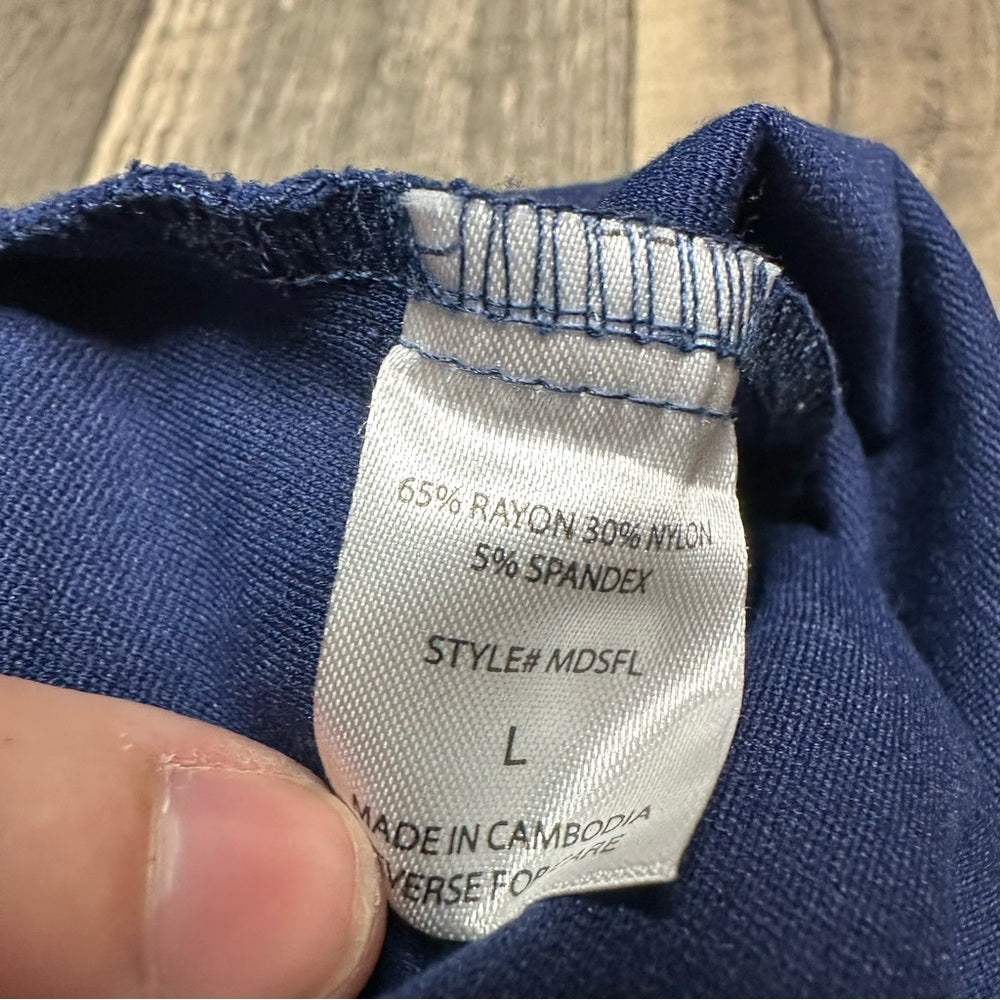 Dear Scarlett Stretchy Blue Flare Pants