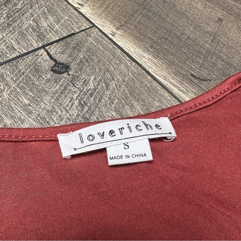 Loveriche Long Sleeve Ladder Shoulder Detail Top