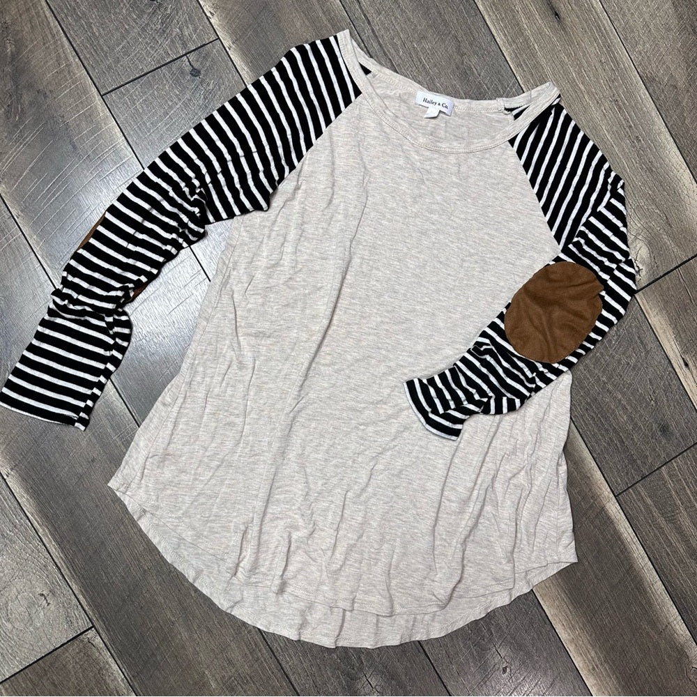 Hailey & Co Striped Long Sleeve Top