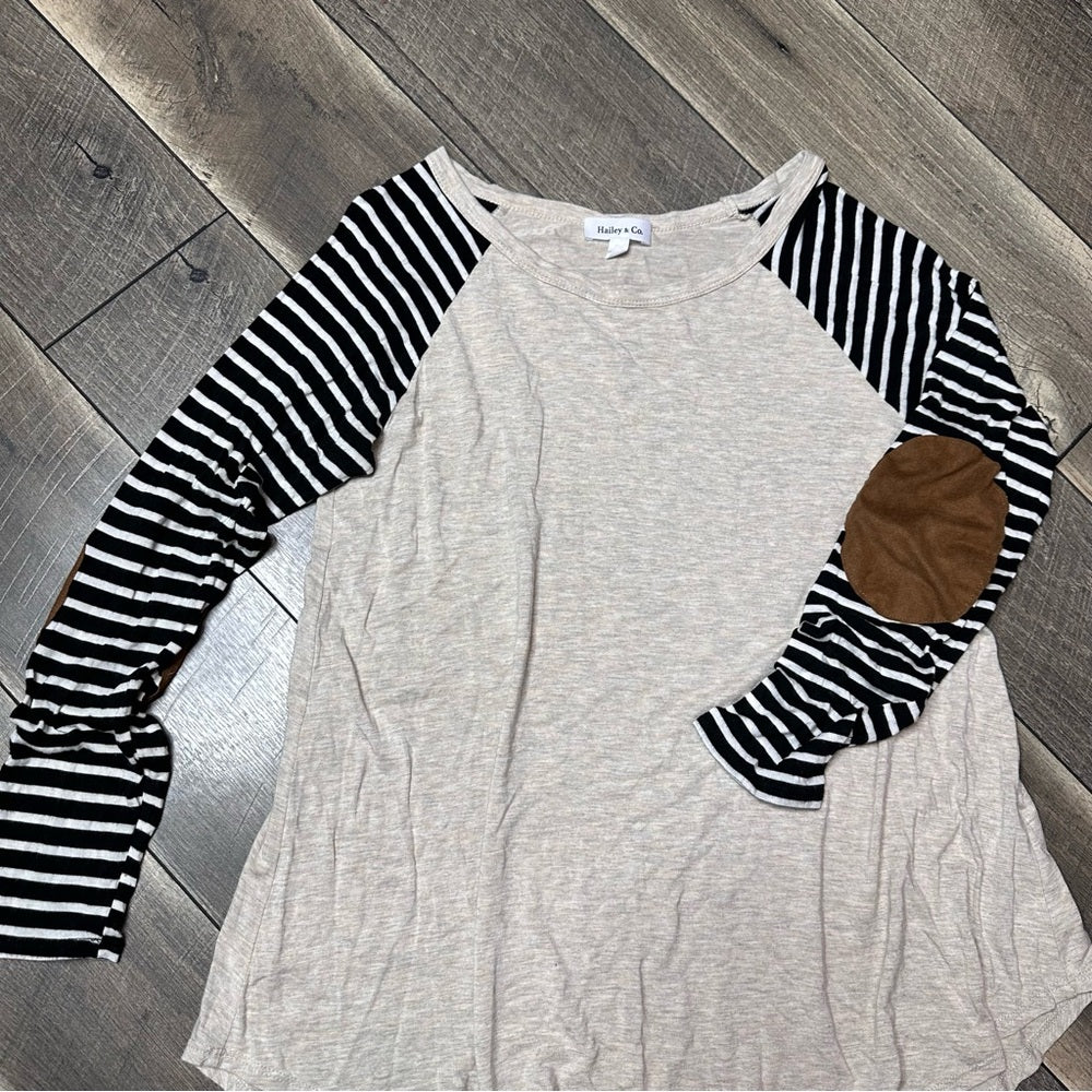 Hailey & Co Striped Long Sleeve Top