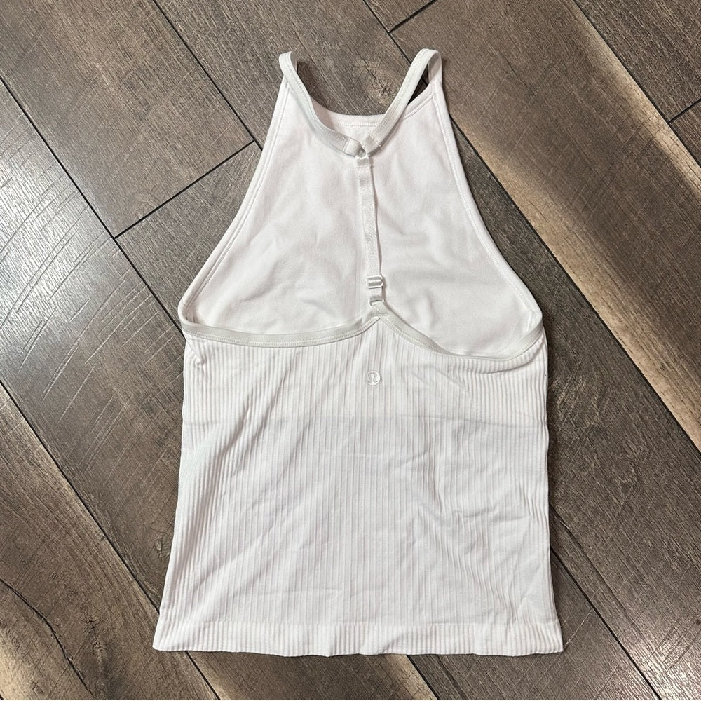 Lululemon Ebb to Street High-Neck Tank Top
White