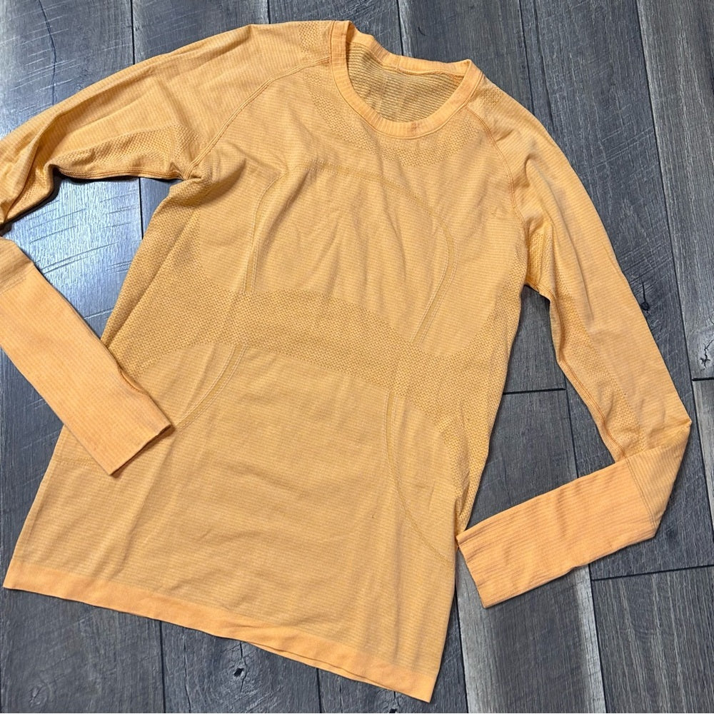 Lululemon Swiftly Tech Long Sleeve 
Orange