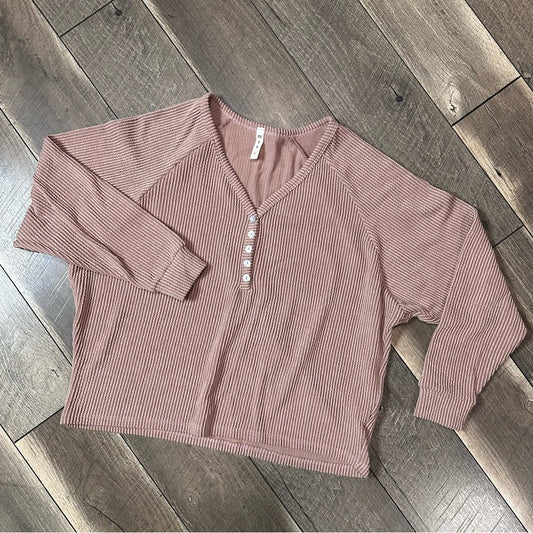 Mts 1/2 Button Long Sleeve