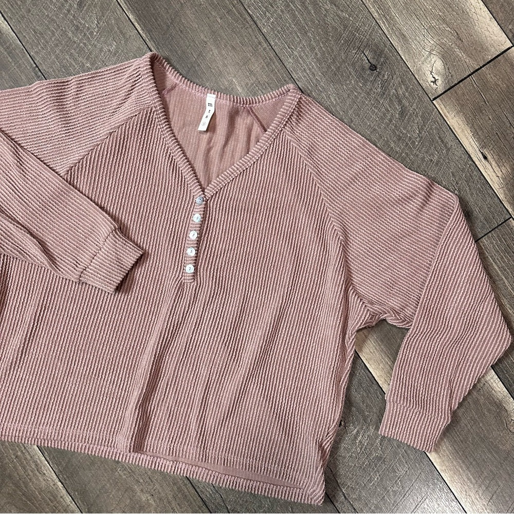 Mts 1/2 Button Long Sleeve
