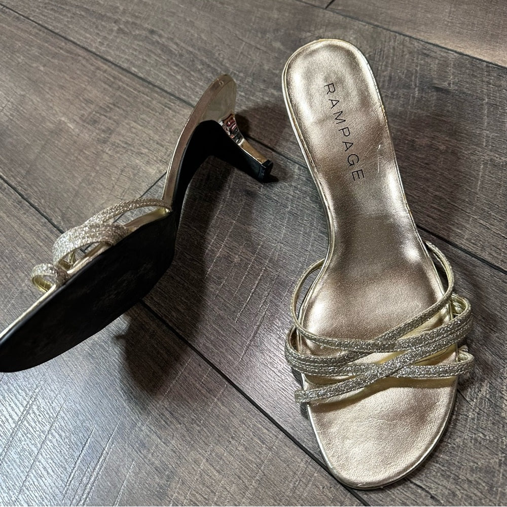 Rampage Gold Heels