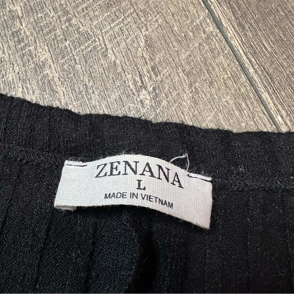 Zenana Black Crop Soft & Stretchy Tank Top