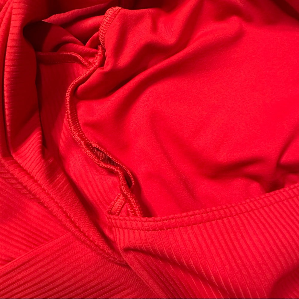 Fabletics Ribbed Twist Open Back Long Sleeve Workout Top