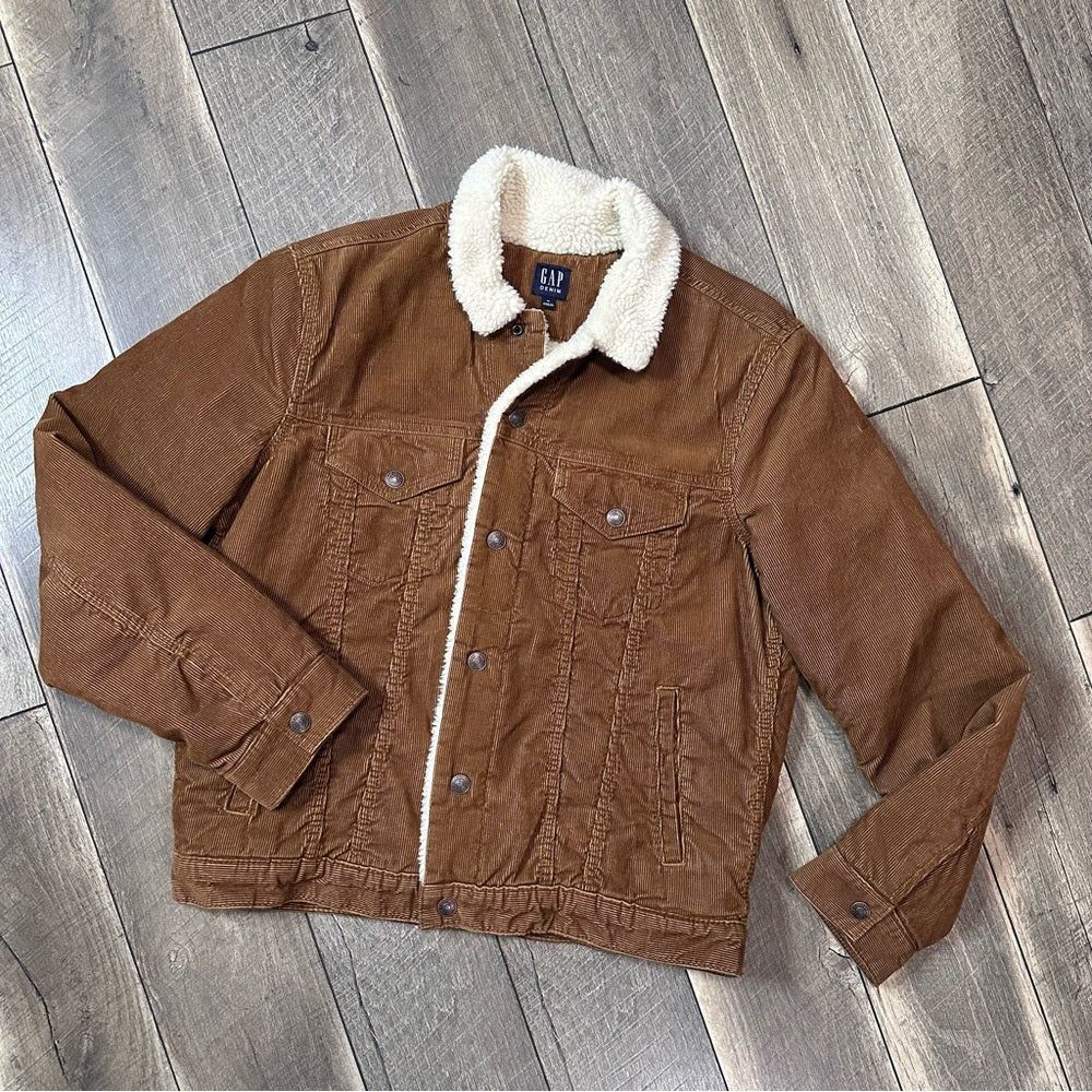 Gap Corduroy Bison Sherpa Lined Jacket