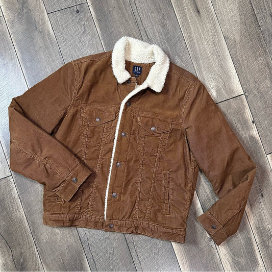 Gap Corduroy Bison Sherpa Lined Jacket