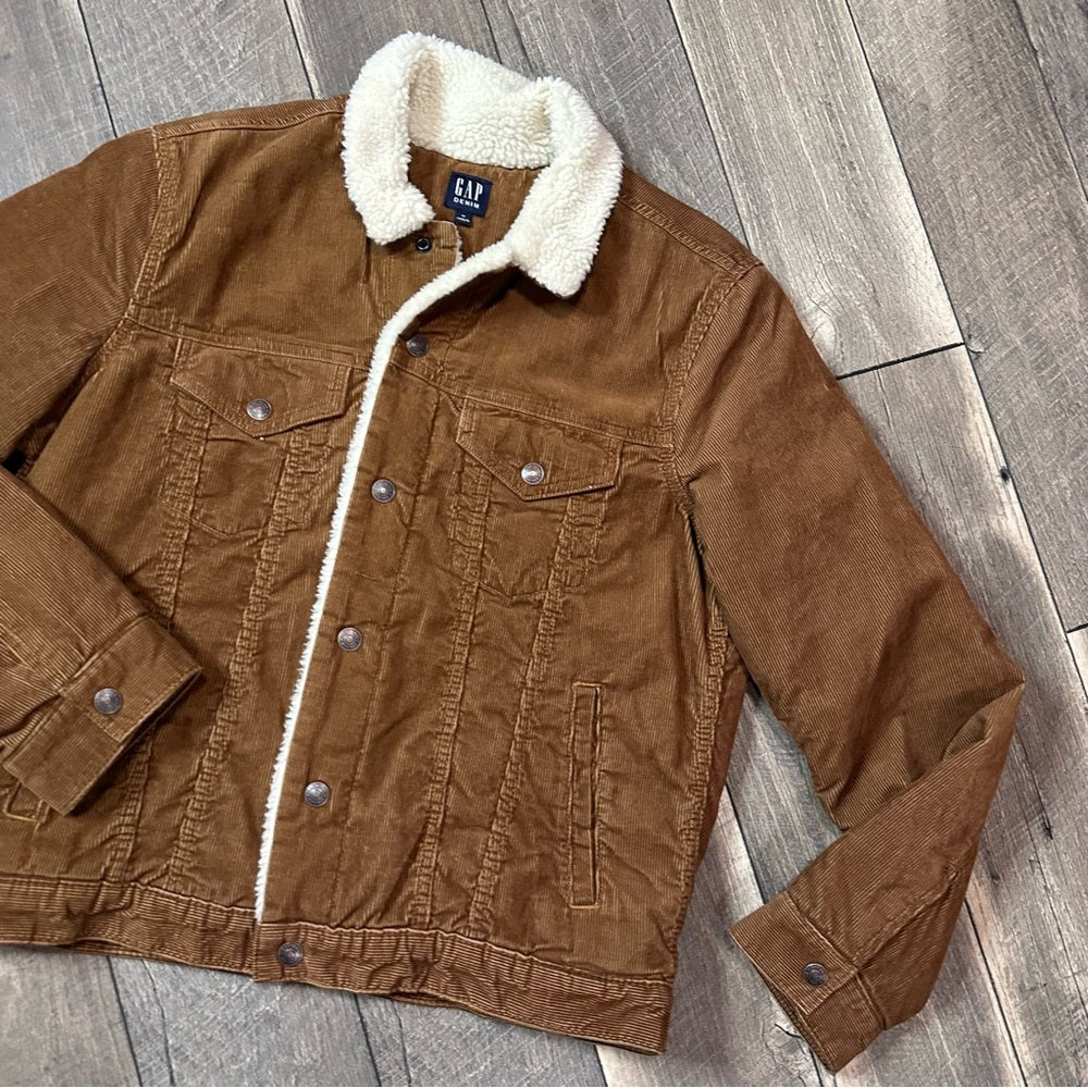 Gap Corduroy Bison Sherpa Lined Jacket