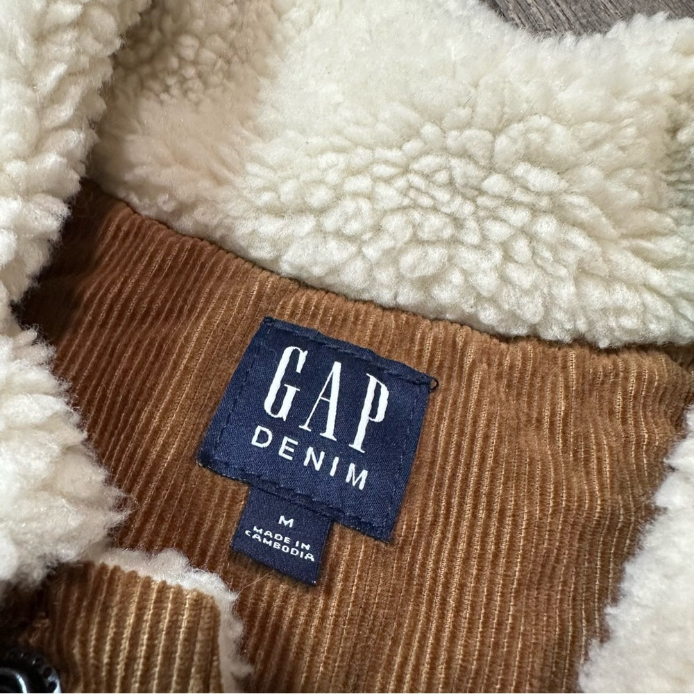 Gap Corduroy Bison Sherpa Lined Jacket