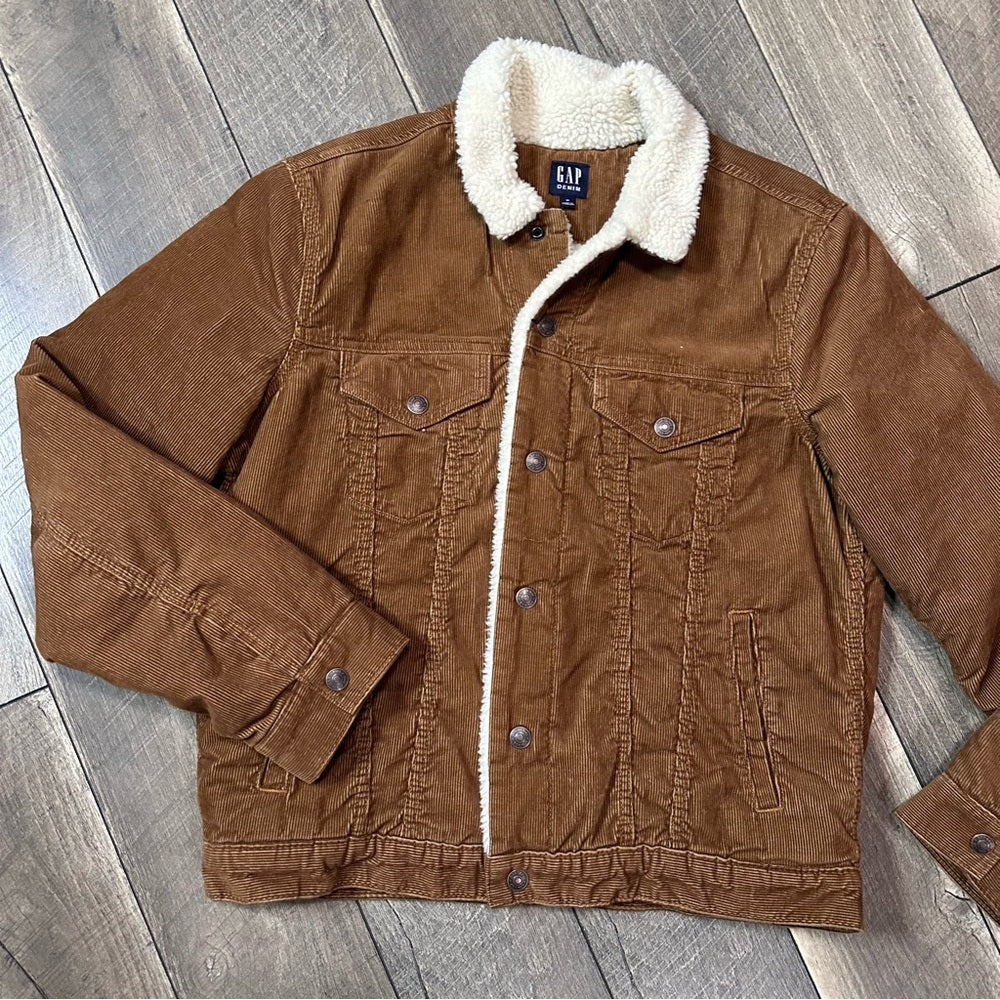 Gap Corduroy Bison Sherpa Lined Jacket