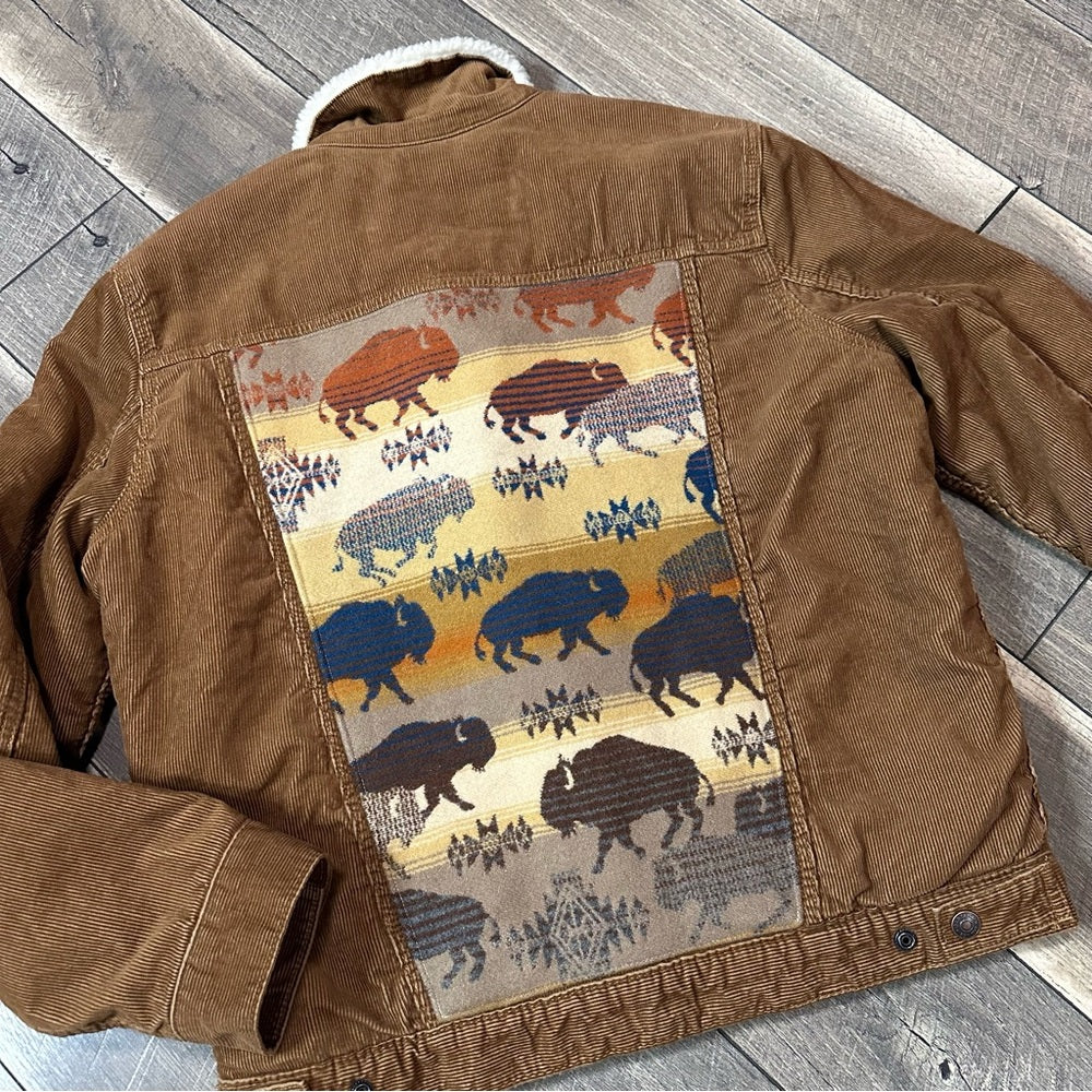 Gap Corduroy Bison Sherpa Lined Jacket
